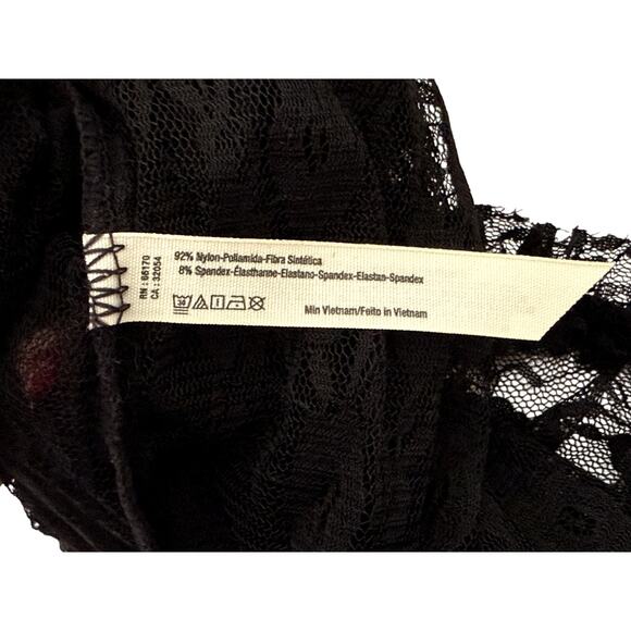 Free People Intimately Free Black lace Dress XS stretch - Picture 8 of 9